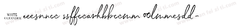 White Oleander Uprig字体转换
